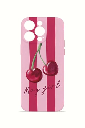 iPhone 13 Pro Max Vorian İnce Kamera Korumalı Mika Kılıf Cherry Girl