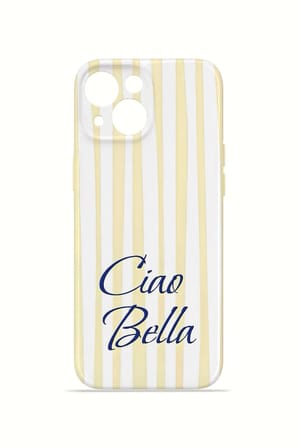 iPhone 15 Vorian İnce Kamera Korumalı Mika Kılıf Ciao Bella Lemon