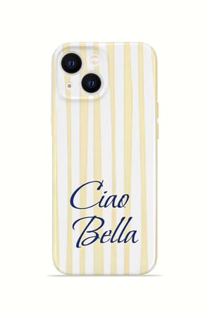 iPhone 15 Vorian İnce Kamera Korumalı Mika Kılıf Ciao Bella Lemon