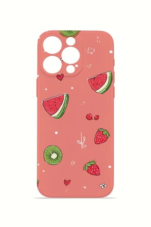 iPhone 15 Pro Max Vorian İnce Kamera Korumalı Mika Kılıf Summer Fruit Crush