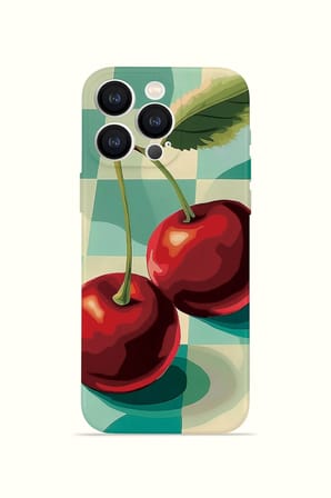 iPhone 16 Pro Max Vorian İnce Kamera Korumalı Mika Kılıf Cherry Picnic