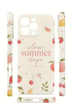 iPhone 16 Pro Max Vorian İnce Kamera Korumalı Mika Kılıf Slow Summer Days