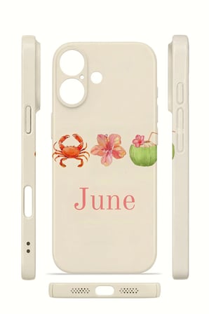 iPhone 16 Plus Vorian İnce Kamera Korumalı Mika Kılıf June Seaside
