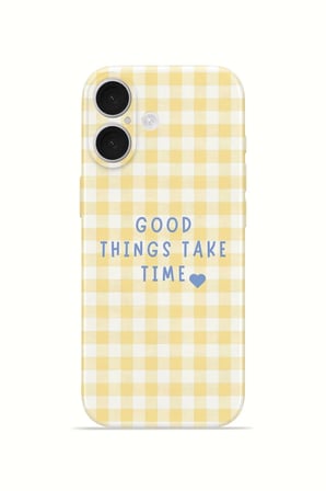 iPhone 16 Plus Vorian İnce Kamera Korumalı Mika Kılıf Good Things Gingham
