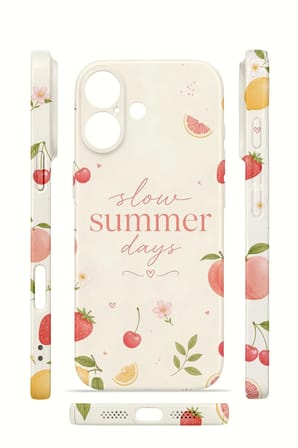 iPhone 16 Plus Vorian İnce Kamera Korumalı Mika Kılıf Slow Summer Days