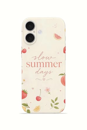 iPhone 16 Plus Vorian İnce Kamera Korumalı Mika Kılıf Slow Summer Days