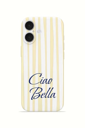 iPhone 16 Plus Vorian İnce Kamera Korumalı Mika Kılıf Ciao Bella Lemon