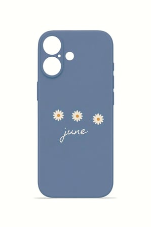 iPhone 17 Vorian İnce Kamera Korumalı Mika Kılıf June Daisy Blue