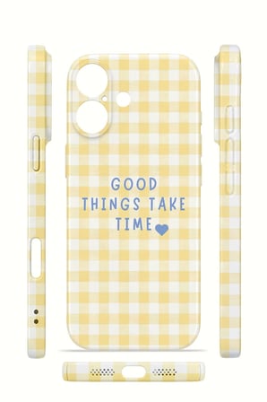 iPhone 17 Vorian İnce Kamera Korumalı Mika Kılıf Good Things Gingham