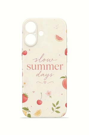 iPhone 17 Vorian İnce Kamera Korumalı Mika Kılıf Slow Summer Days