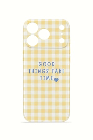 iPhone 17 Pro Vorian İnce Kamera Korumalı Mika Kılıf Good Things Gingham