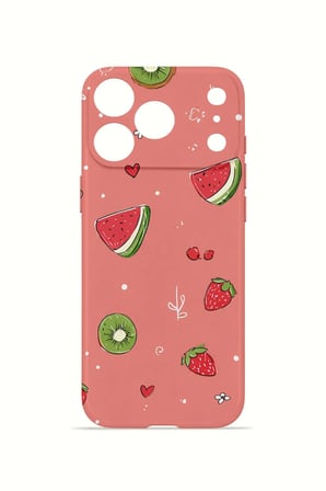iPhone 17 Pro Vorian İnce Kamera Korumalı Mika Kılıf Summer Fruit Crush