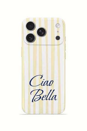 iPhone 17 Pro Vorian İnce Kamera Korumalı Mika Kılıf Ciao Bella Lemon