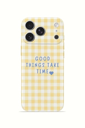 iPhone 17 Pro Max Vorian İnce Kamera Korumalı Mika Kılıf Good Things Gingham