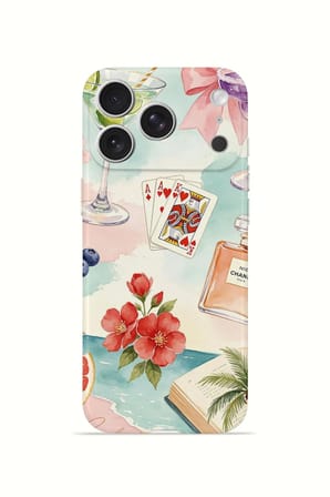 iPhone 17 Pro Max Vorian İnce Kamera Korumalı Mika Kılıf Mediterranean Holiday Collage