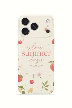 iPhone 17 Pro Max Vorian İnce Kamera Korumalı Mika Kılıf Slow Summer Days