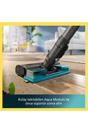PowerCyclone 11  Islak/Kuru Sarjlı Süpürge Led Başlıklı Yeşil