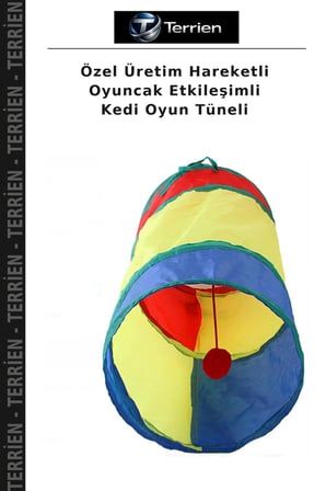 Özel Üretim Hareketli Oyuncak Etkileşimli Kedi Oyun Tüneli