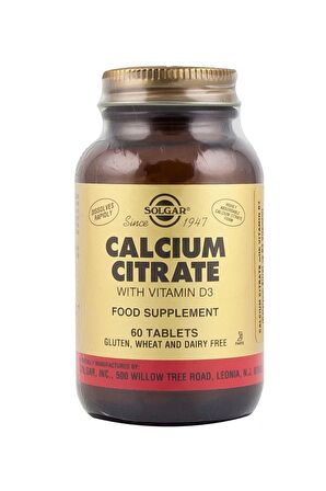 Calcium Citrate With Vitamin D3 60 Tablet