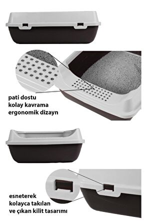 Açık Kedi Tuvaleti ve Kum Toplayıcı Kedi Paspası  - PA5