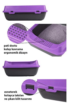 Açık Kedi Tuvaleti ve Kum Toplayıcı Kedi Paspası  - PA5