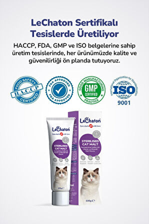Kısırlaştırılmış Kedilere Özel Multivitaminli Malt Macun - Sterile Kısır Kedi Maltı 100 Gr