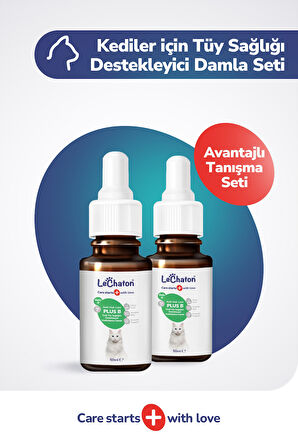 Kedi Tüy Döküm Dökülmesi Önleyici Engelleyici Damla Kediler Için Biyotin Multivitamin 2X50 ml