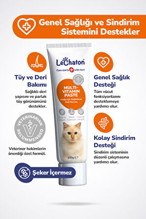 Kediler için Bağışıklık Tüy Deri ve Sindirim Seti (Malt paste-Multi paste-Damla-Balık yağı-Tablet)