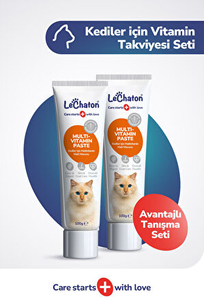 Kedi Multivitamin Malt Macunu - Taurinli Biyotin Kedi Maltı Tüy Yumak Önleyici Anti-hairball 2X100gr