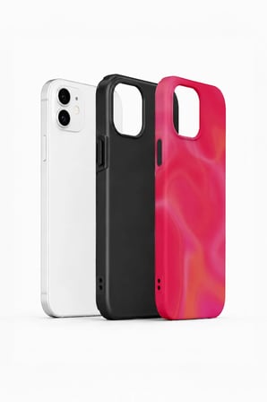 iPhone 12 Vorian Çift Katmanlı Kılıf Hot Pink Melt