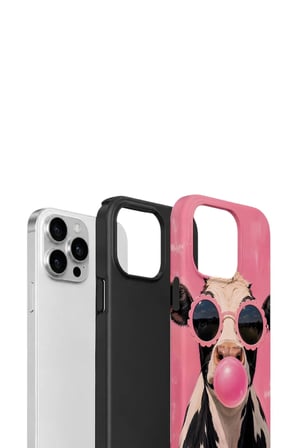 iPhone 12 Pro Vorian Çift Katmanlı Kılıf Bubblegum Cow