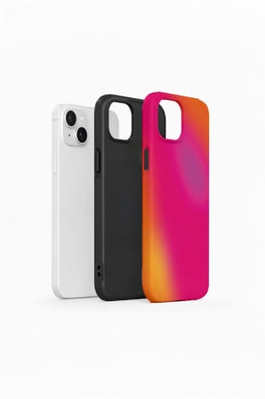 iPhone 15 Vorian Çift Katmanlı Kılıf Neon Sunset Aura