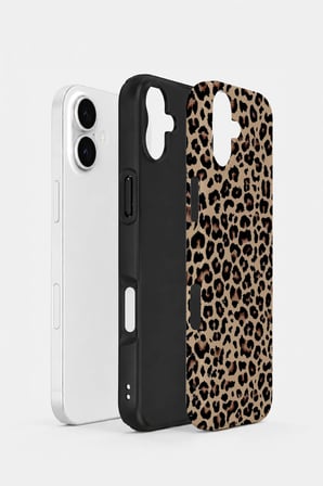iPhone 17 Vorian Çift Katmanlı Kılıf Sand Leopard