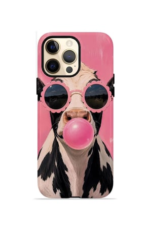 iPhone 12 Pro Vorian Çift Katmanlı MagSafe Kılıf Bubblegum Cow
