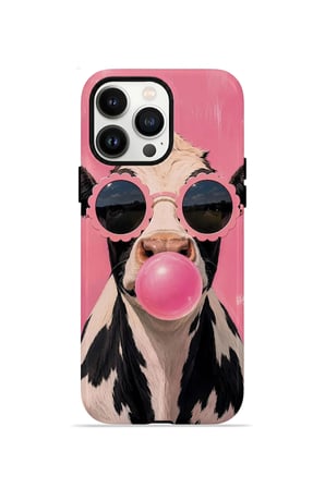 iPhone 13 Pro Vorian Çift Katmanlı MagSafe Kılıf Bubblegum Cow