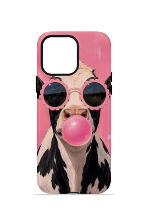 iPhone 13 Pro Vorian Çift Katmanlı MagSafe Kılıf Bubblegum Cow