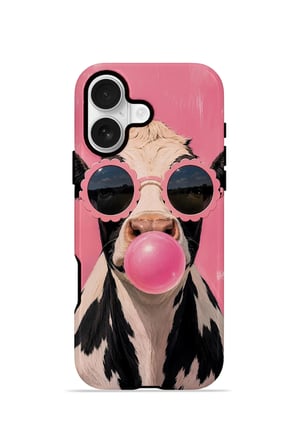 iPhone 16 Vorian Çift Katmanlı MagSafe Kılıf Bubblegum Cow
