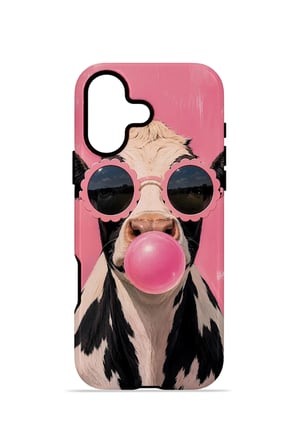 iPhone 16 Plus Vorian Çift Katmanlı MagSafe Kılıf Bubblegum Cow