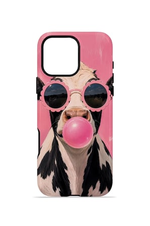 iPhone 16 Pro Max Vorian Çift Katmanlı MagSafe Kılıf Bubblegum Cow