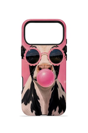 iPhone 17 Pro Max Vorian Çift Katmanlı MagSafe Kılıf Bubblegum Cow