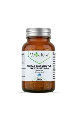 VeNatura Omega 3 1600 Balık Yağı 30 Yumuşak Kapsül