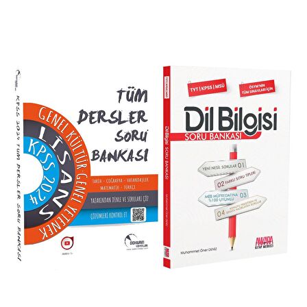 Doktrin 2024 KPSS Lisans Tek Kitap ve AKM Dil Bilgisi Soru Bankası Seti 2 Kitap