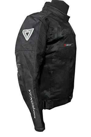 VENOM MOTOSİKLET CEKETİ DYNAMIC LADY SİYAH