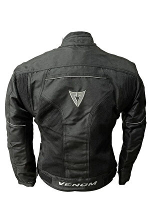 VENOM MOTOSİKLET CEKETİ DYNAMIC LADY SİYAH