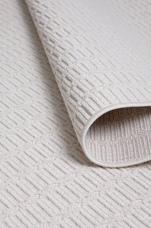 Seyran Loopy 621 Krem Halı Ince Mutfak Kilim Salon Kesme Halı Yolluk