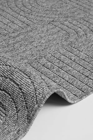 Seyran Loopy 623 Antrasit Halı Ince Mutfak Kilim Salon Kesme Halı Yolluk