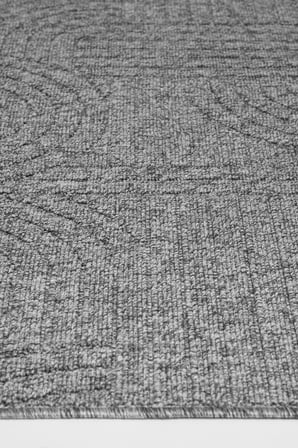 Seyran Loopy 623 Antrasit Halı Ince Mutfak Kilim Salon Kesme Halı Yolluk