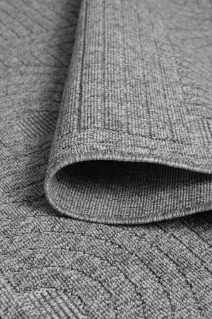 Seyran Loopy 623 Antrasit Halı Ince Mutfak Kilim Salon Kesme Halı Yolluk