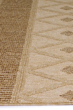 Seyran Loopy 620 Bej-kahve Halı Ince Mutfak Kilim Salon Kesme Halı Yolluk