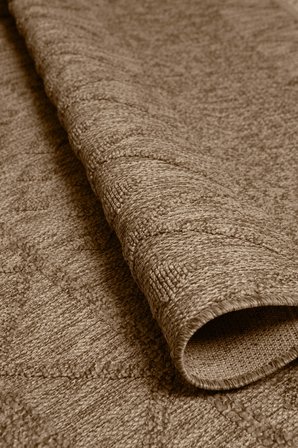 Seyran Loopy 620 Kahve Halı Ince Mutfak Kilim Salon Kesme Halı Yolluk